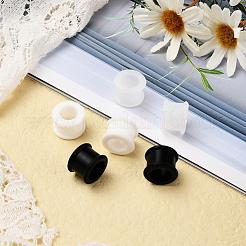 6Pcs 3 Colors Pulley Silicone Ear Gauges Flesh Tunnels Plugs&nbsp;FIND-YW0001-18D