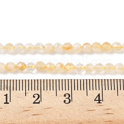 Heated Natural Citrine Beads Strands&nbsp;G-L622-C05-3mm-B