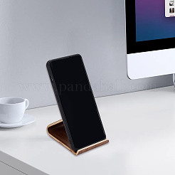 木製携帯電話ホルダー  ユニバーサルポータブル携帯電話スタンドホルダー  キャメル  10x7.35x5.5cm&nbsp;AJEW-WH0270-142B