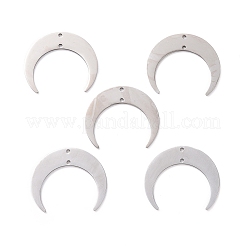 201 Stainless Steel 2-Loop Link Charms&nbsp;STAS-N090-LA039-P