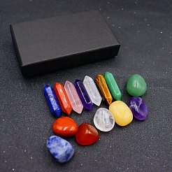 14Pcs Natural Mixed Healing Stones Set for Meditation Reiki&nbsp;PW-WG11938-01