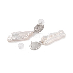 Anti-Tarnish Sterling Silver Stud Earrings&nbsp;EJEW-C087-15B-P