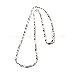 3.8MM 304 Stainless Steel Figaro Chain Necklaces for Women&nbsp;NJEW-B134-02B-P