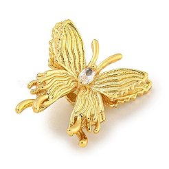 Brass Cubic Zirconia Beads&nbsp;KKB-L215-032G