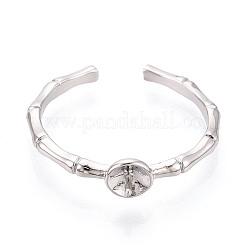Brass Cup Peg Ring Settings&nbsp;KK-N274-33P