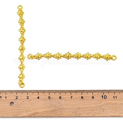 Brass Heart Flower Links Connector Charms&nbsp;KK-G502-14G