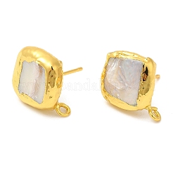 Natural Pearl Stud Earring Findings&nbsp;KK-M251-01G