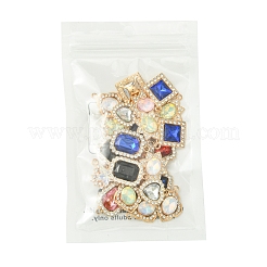 24Pcs 6 Styles Alloy Glass Pendants&nbsp;FIND-FS0003-20