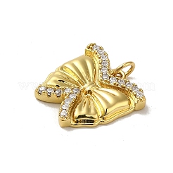 Rack Plating Brass Micro Pave Cubic Zirconia Pendants&nbsp;KK-H473-08E-G
