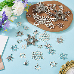 78Pcs 11 Styles Tibetan Style Alloy Pendants&nbsp;TIBE-TA0001-35
