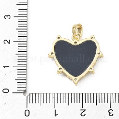 Valentine's Day Brass Micro Pave Clear Cubic Zirconia Pendants&nbsp;KK-F939-06G-01
