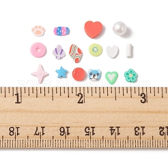 72G 12 Style Handmade Polymer Clay Cabochons&nbsp;CLAY-FS0001-32