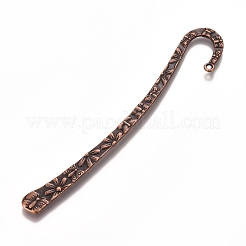 チベット風合金ブックマーク  赤銅鉱  120x18x3mm  穴：2mm&nbsp;PALLOY-N0127-12R