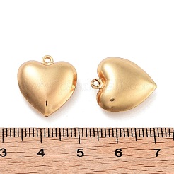 316サージカルステンレスペンダント  18KGP本金メッキ  ハート  17x16x6mm  穴：1mm&nbsp;STAS-B072-03G-02