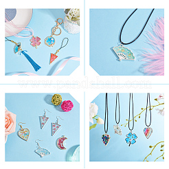 Alloy Open Back Bezel Pendants&nbsp;PALLOY-OC0001-20