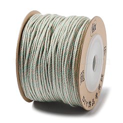 ポリエステルツイストコード  ラウンド  DIYのジュエリーには  アクアマリン  1mm  約49.21ヤード（45m）/ロール&nbsp;OCOR-G015-01A-17