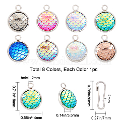 8 Styles 16Pcs DIY Keychain Making Kits&nbsp;DIY-SC0016-37