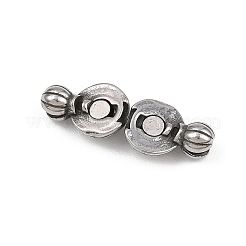 316サージカルステンレススチール製マグネット留め具  ラウンド  アンティークシルバー  8x16x7.5mm  セパレート：8x12x6mm&nbsp;STAS-Z165-10AS-03
