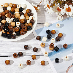 5 Colors Maple Wood Beads&nbsp;WOOD-AN0001-03