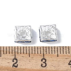 Brass Rhinestone Spacer Beads&nbsp;X1-RSB072-14S