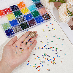 2040Pcs 24 Colors Electroplate Glass Beads&nbsp;EGLA-PA0001-40