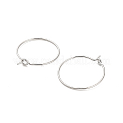 Brass Hoop Earring Findings&nbsp;KK-R112-038B