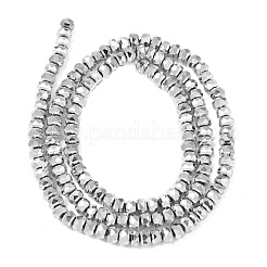 電気メッキガラスビーズセット  パール光沢メッキ  多面カット  ロンデル  ゲインボロ  2.4~3.2x4mm  穴：1mm  約147~152個/連  39~45cm&nbsp;GLAA-Q105-03U