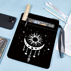 布製ブックカバー  ノートブックラップ  長方形  ムーン  340x240mm&nbsp;DIY-WH0644-004
