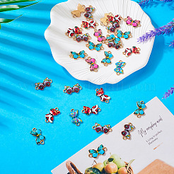 Alloy Enamel Connector Charms&nbsp;FIND-TAC0029-09