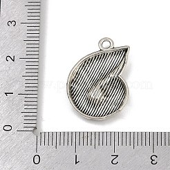 合金のチベット風チャーム  オーシャンシリーズチャーム  アンティークシルバー  巻き貝  23x17x4mm  穴：1.8mm&nbsp;PALLOY-V008-01B-AS