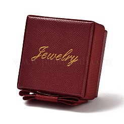 Square & Word Jewelry Cardboard Jewelry Boxes&nbsp;CBOX-C015-01A-01
