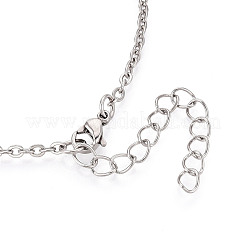 2.5MM 304 Stainless Steel Cable Chain Necklaces&nbsp;NJEW-N059-02P