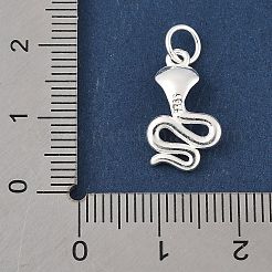 925 Sterling Silver Snake Pendants with Jump Rings&nbsp;STER-R013-12S