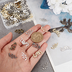 80Pcs 8 Style Alloy Cabochons&nbsp;MRMJ-OC0003-86
