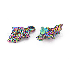 Autumn Theme Rainbow Color Alloy Pendants&nbsp;PALLOY-S180-259-NR