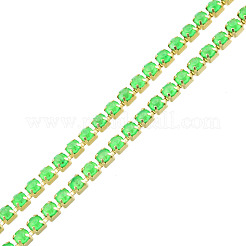 Brass Rhinestone Strass Chains&nbsp;CHC-N017-003B-B01