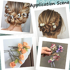 100Pcs Hair Accessories Iron Hair Forks Findings&nbsp;OHAR-SC0001-08