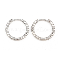 Brass Huggie Hoop Earrings&nbsp;KK-CBA8324-18A-P