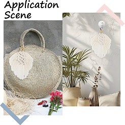 DIY Handmade Woven Cotton Bohemian Style Keychain Making Kits&nbsp;DIY-SC0028-16