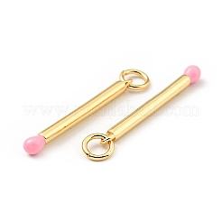 Brass Enamel Pendants&nbsp;KK-G416-36G-03