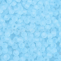 FGB Frosted Transparent Glass Seed Beads&nbsp;SEED-N013-02A-11