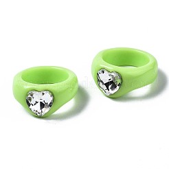 Opaque Acrylic Finger Rings&nbsp;RJEW-Q162-001B