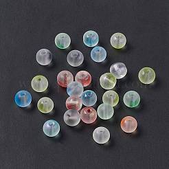 Frosted Glass Beads&nbsp;GLAA-P029-07A