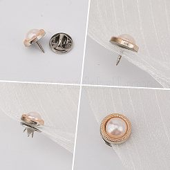 30Pcs Round Iron Lapel Pin Backs for Backpack Clothes&nbsp;JEWB-GF0011-52