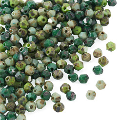 201Pcs 3 Colors Picasso Glass Seed Beads&nbsp;SEED-TAD0001-01B