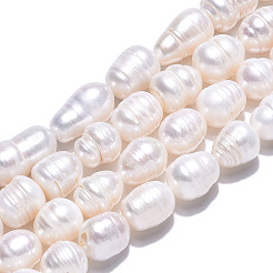 Natural Cultured Freshwater Pearl Beads Strands&nbsp;PEAR-N012-10C