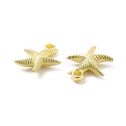 CCBプラスチックペンダント  ヒトデチャーム  ゴールドカラー  16x15x4mm  穴：1.8mm&nbsp;CCB-G017-15G