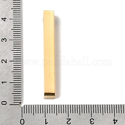 イオンプレーティング（IP）304ステンレスペンダント  長方形/棒  ミックスカラー  40x5x5mm  穴：3.5mm&nbsp;STAS-J029-01-M