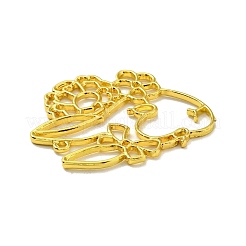 Alloy Open Back Bezel Pendants&nbsp;FIND-D025-01G
