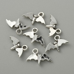 合金のチベット風チャーム  コウモリのチャーム  アンティークシルバー  9.5x14x2mm  穴：1.6mm&nbsp;FIND-CJC0015-17AS